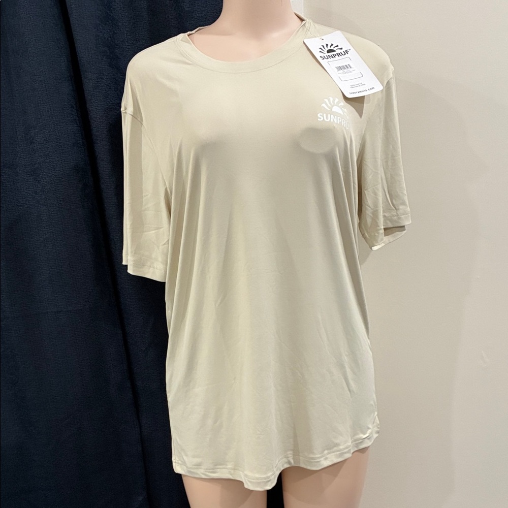 Men Beige Short Sleeve Tee